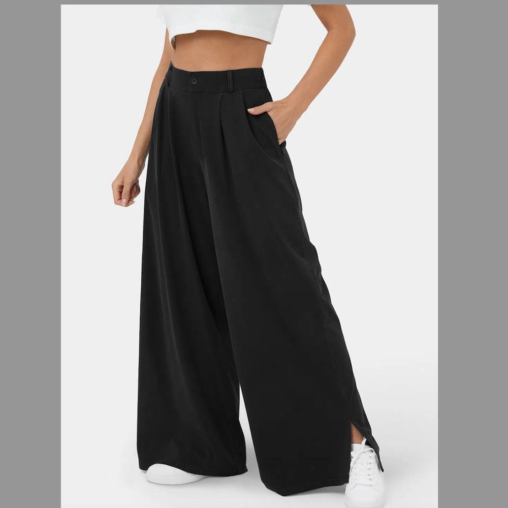 High Waisted Wide Leg Casual Pants - Brand New